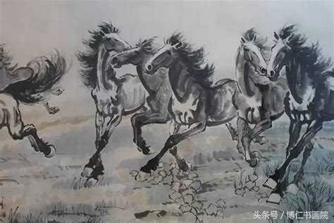 八駿圖|名畫賞析：徐悲鴻的《八駿圖》